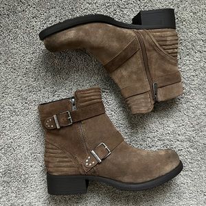 CIRCUS SAM EDELMAN TAN SUEDE BOOTS SIZE 11 MSRP $119.00 BRAND NEW
